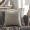 Diva At Home 13" x 20" Solid Light Haze Gray Contemporary Woven Decorative Throw Pillow